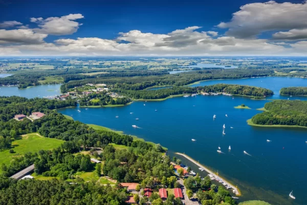 mazury krajobraz busola